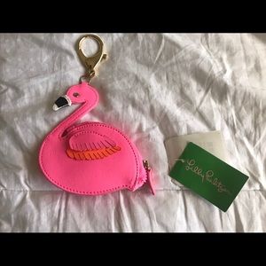 Lilly Pulitzer Flamingo Coin Case